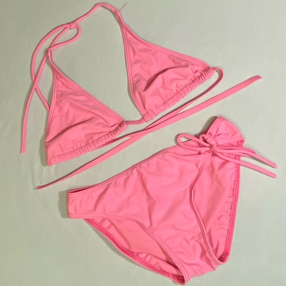 Pink String Bikini - Picture 2 of 5